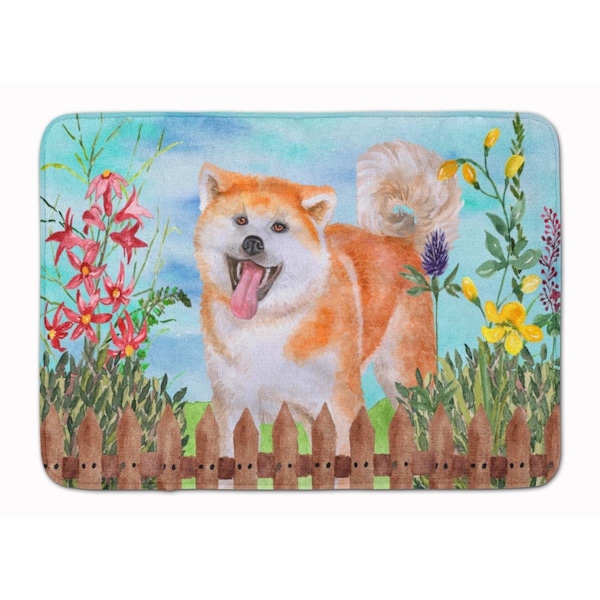 Carolines Treasures Akita Spring Machine Washable Memory Foam Mat CK1265RUG - main